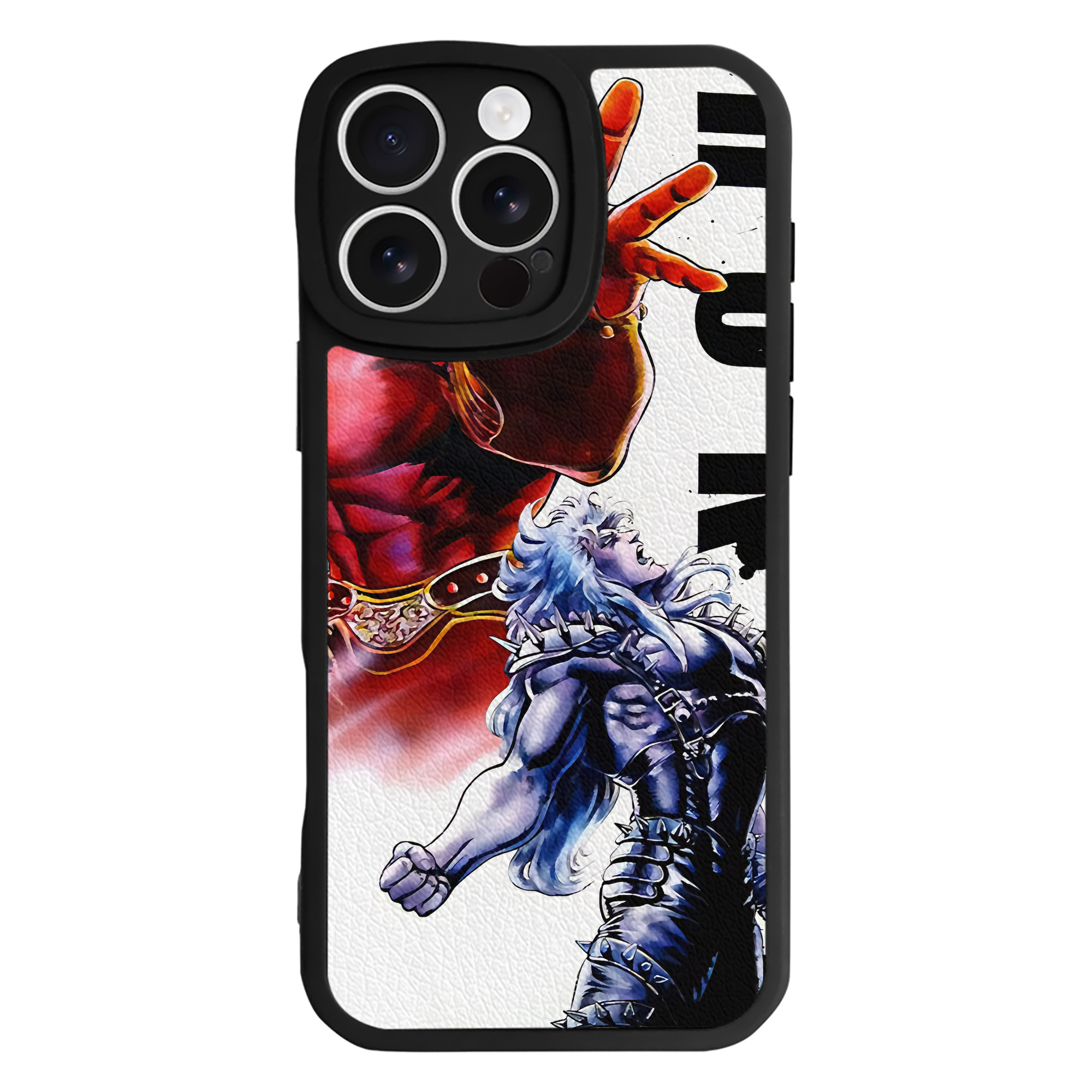 （画像用） 北斗の拳 Fist of the North Star 【iPhone 16シリーズ対応】シリコンスマホケース（レザー調） 材質：シリコン